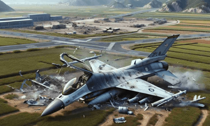 US Military Plane Crashes In South Korea